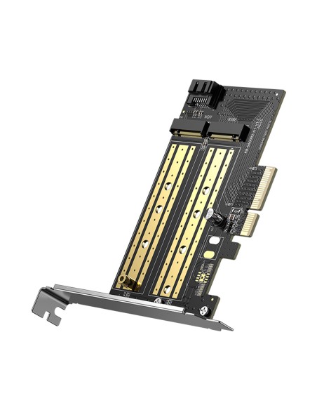 Išplėtimo kortelės PCIe 3.0 x4 adapteris papildomi du SSD lizdai M.2 M-Key ir M.2 B-Key
 
Išplėtimo kortelės PCIe 3.0 x4 adapteris papildomi du SSD lizdai M.2 M-Key ir M.2 B-Key