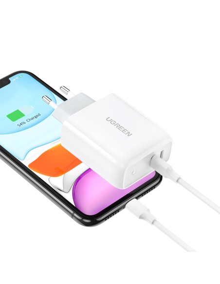 Mažas greitas telefono įkroviklis 2x USB-C PD 36W - baltas
 
Mažas greitas telefono įkroviklis 2x USB-C PD 36W - baltas