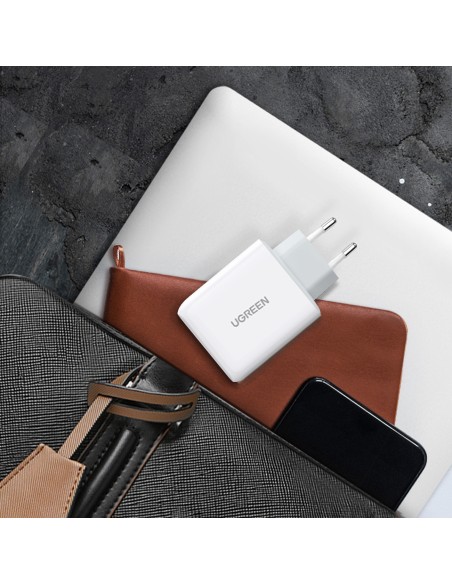 Mažas greitas telefono įkroviklis 2x USB-C PD 36W - baltas
 
Mažas greitas telefono įkroviklis 2x USB-C PD 36W - baltas