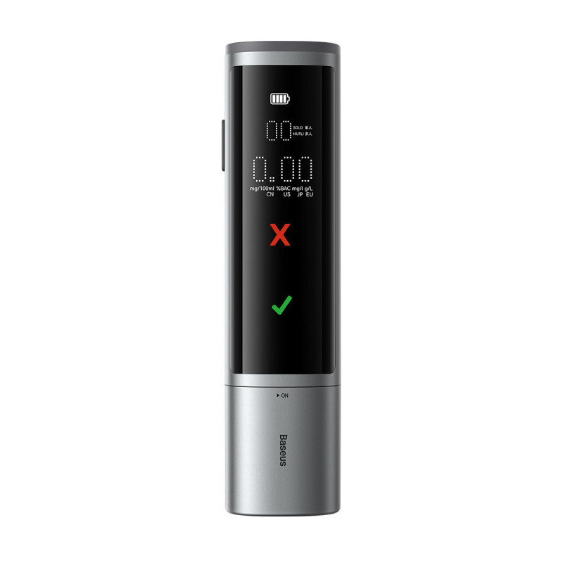 Elektroninis skaitmeninis alkotesteris Pro Series belaidis 470mAh – pilkas