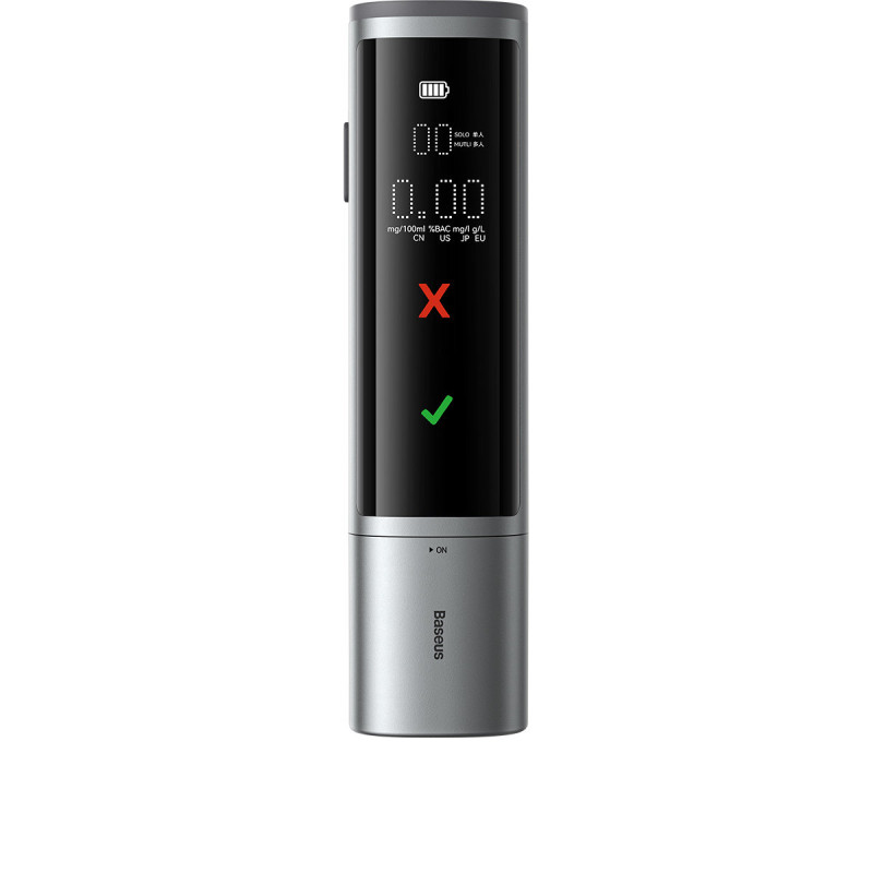 Elektroninis skaitmeninis alkotesteris Pro Series belaidis 470mAh – pilkas