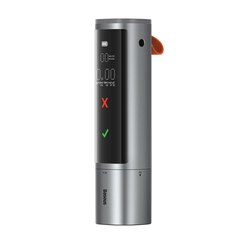 Elektroninis skaitmeninis alkotesteris Pro Series belaidis 470mAh – pilkas