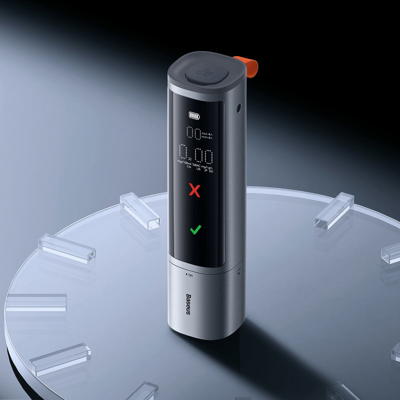 Elektroninis skaitmeninis alkotesteris Pro Series belaidis 470mAh – pilkas