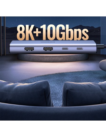 HUB USB-C prijungimo stotelė – HDMI / 2x USB C / 2x USB-A Ugreen CM500 - pilka
 
HUB USB-C prijungimo stotelė – HDMI / 2x USB C / 2x USB-A Ugreen CM500 - pilka