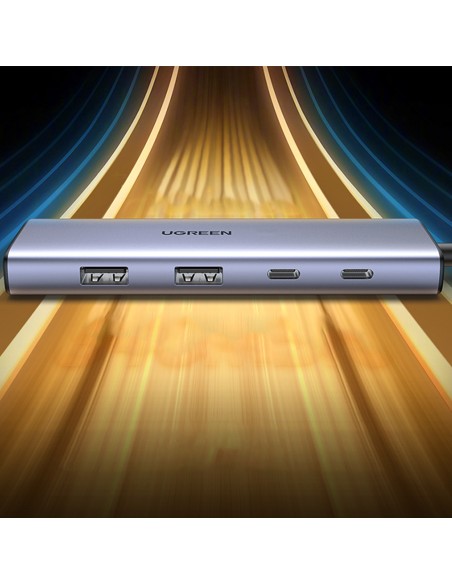 HUB USB-C prijungimo stotelė – HDMI / 2x USB C / 2x USB-A Ugreen CM500 - pilka
 
HUB USB-C prijungimo stotelė – HDMI / 2x USB C / 2x USB-A Ugreen CM500 - pilka