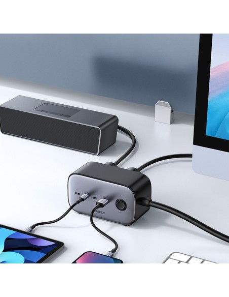 AC 240V GaN 3x USB-C USB-A maitinimo juostos įkroviklis – juodas
 
AC 240V GaN 3x USB-C USB-A maitinimo juostos įkroviklis – juodas