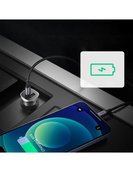 Greitas USB-A ir USB-C 30W PD PPS automobilinis įkroviklis – pilkas
 
Greitas USB-A ir USB-C 30W PD PPS automobilinis įkroviklis – pilkas