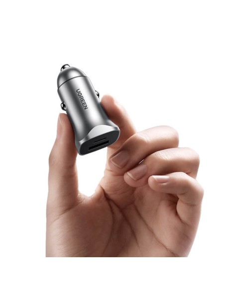 Greitas USB-A ir USB-C 30W PD PPS automobilinis įkroviklis – pilkas
 
Greitas USB-A ir USB-C 30W PD PPS automobilinis įkroviklis – pilkas