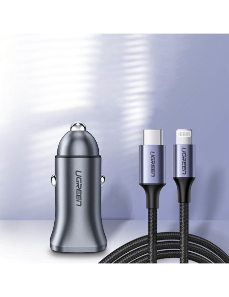 Greitas USB-A ir USB-C 30W PD PPS automobilinis įkroviklis – pilkas
 
Greitas USB-A ir USB-C 30W PD PPS automobilinis įkroviklis – pilkas