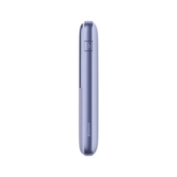Powerbank Bipow Pro 10000mAh 20W su USB-C 3A 0,3m kabeliu violetinė