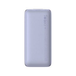 Powerbank Bipow Pro 10000mAh 20W su USB-C 3A 0,3m kabeliu violetinė