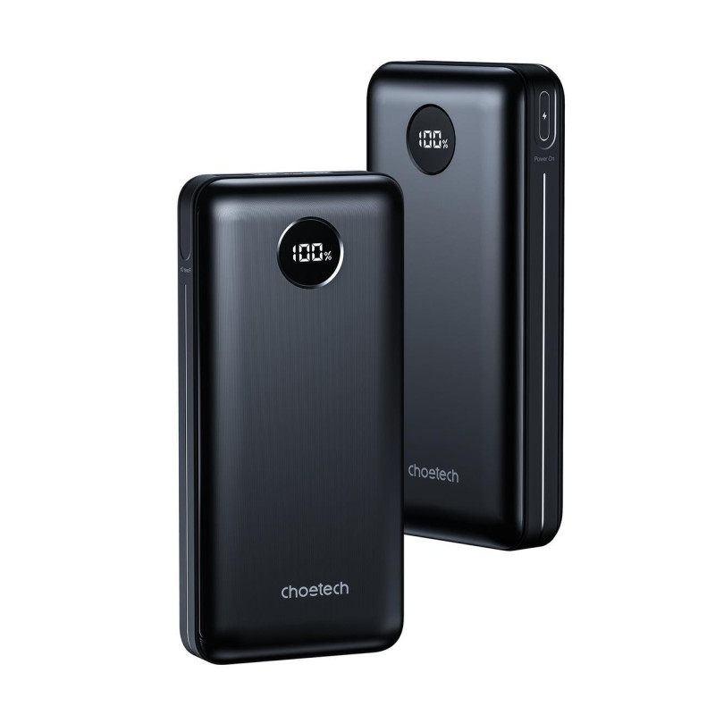 Lengvas maitinimo blokas 20000mAh PD 45W 2x USB 1x USB-C - juodas
