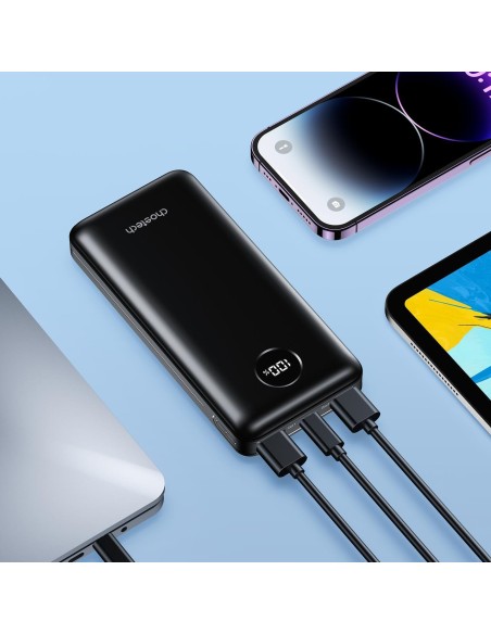 Lengvas maitinimo blokas 20000mAh PD 45W 2x USB 1x USB-C - juodas
 
Lengvas maitinimo blokas 20000mAh PD 45W 2x USB 1x USB-C - juodas