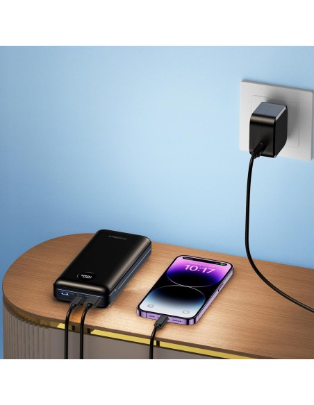 Lengvas maitinimo blokas 20000mAh PD 45W 2x USB 1x USB-C - juodas
 
Lengvas maitinimo blokas 20000mAh PD 45W 2x USB 1x USB-C - juodas