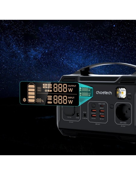 Nešiojama turistinė elektros banko stotis 281Wh 300W LED - juoda
 
Nešiojama turistinė elektros banko stotis 281Wh 300W LED - juoda