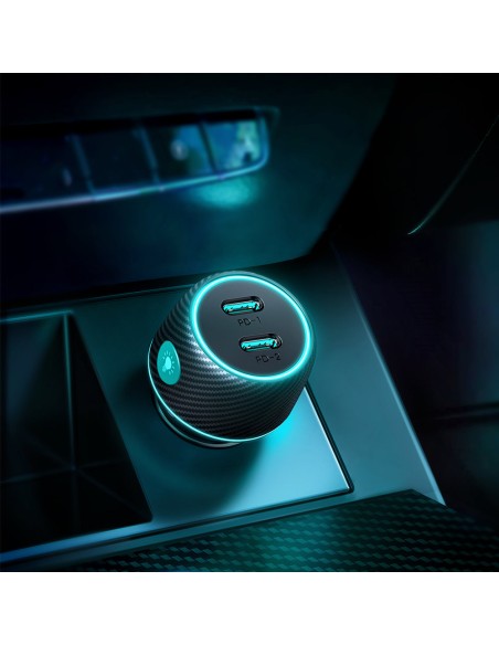 Dvigubas automobilinis įkroviklis 2x USB-C 70W su LED apšvietimu JR-CCN02 - juodas
 
Dvigubas automobilinis įkroviklis 2x USB-C 70W su LED apšvietimu JR-CCN02 - juodas