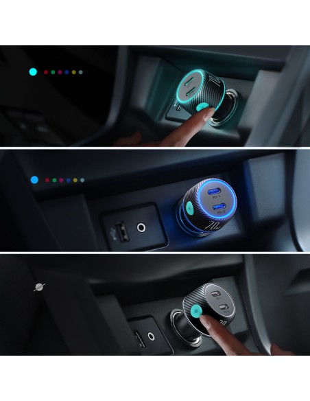 Dvigubas automobilinis įkroviklis 2x USB-C 70W su LED apšvietimu JR-CCN02 - juodas
 
Dvigubas automobilinis įkroviklis 2x USB-C 70W su LED apšvietimu JR-CCN02 - juodas