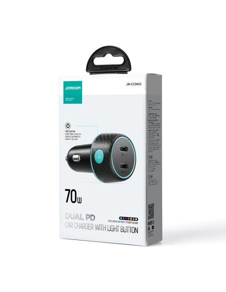 Dvigubas automobilinis įkroviklis 2x USB-C 70W su LED apšvietimu JR-CCN02 - juodas
 
Dvigubas automobilinis įkroviklis 2x USB-C 70W su LED apšvietimu JR-CCN02 - juodas