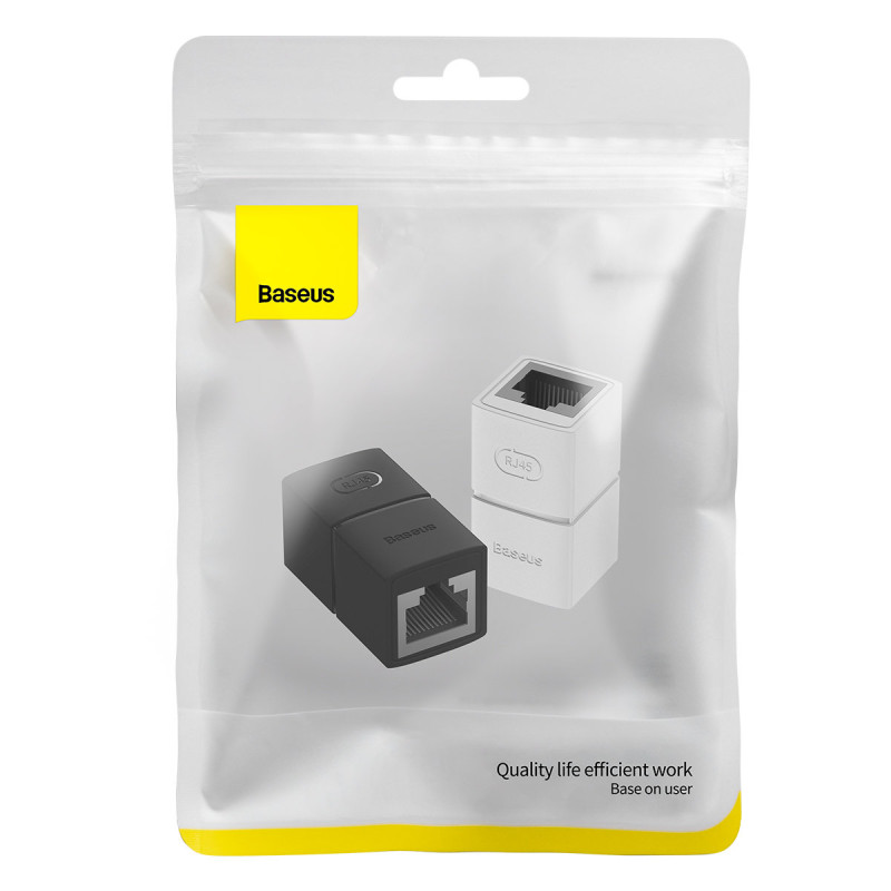 AirJoy LAN Ethernet RJ-45 tinklo kabelio jungtis, juoda