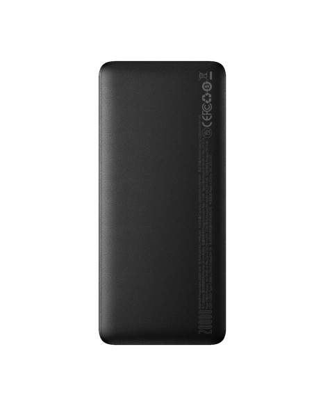 
Powerbank 10000mAh USB / USB-C 25W PD QC + USB-C laidas - juodas
