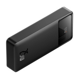 
Powerbank 10000mAh USB / USB-C 25W PD QC + USB-C laidas - juodas

