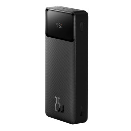 
Powerbank 10000mAh USB / USB-C 25W PD QC + USB-C laidas - juodas
