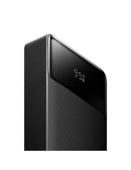 
Powerbank 10000mAh USB / USB-C 25W PD QC + USB-C laidas - juodas
