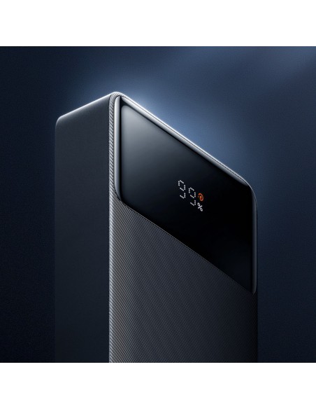 
Powerbank 10000mAh USB / USB-C 25W PD QC + USB-C laidas - juodas
