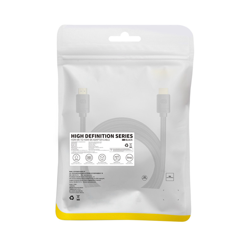 Pintas HDMI 8K High Definition Series kabelis, 8m – juodas
