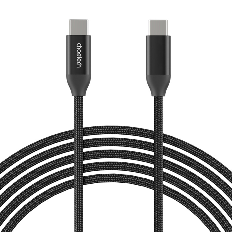 USB-C įkrovimo ir duomenų laidas 2m - juodas