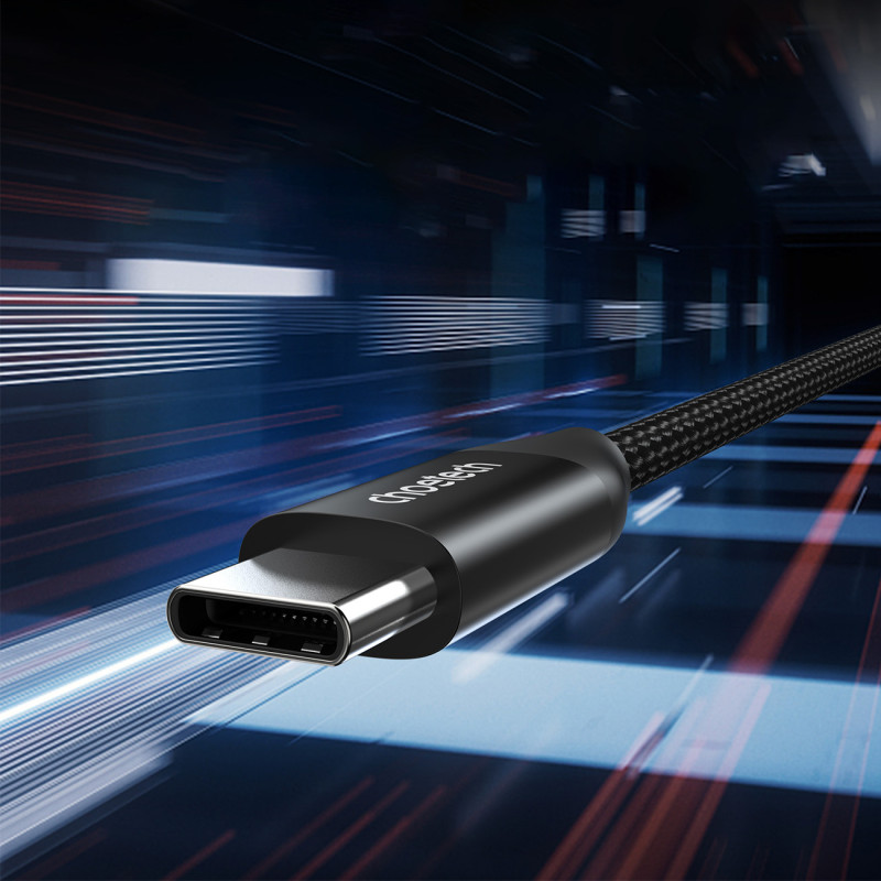 USB-C įkrovimo ir duomenų laidas 2m - juodas