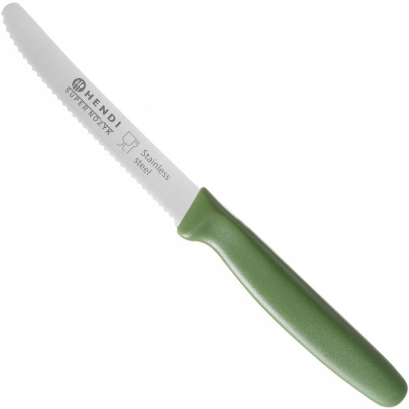 Super aštrus universalus virtuvinis peilis, dantytais ašmenimis 22 cm - žalias
Super aštrus universalus virtuvinis peilis, dantytais ašmenimis 22 cm - žalias
