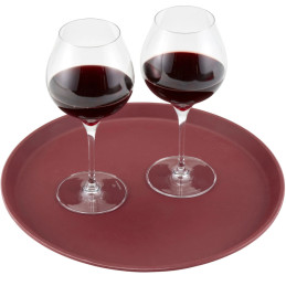 
CAMBRO Camtread neslystantis padavėjo padėklas apvalus 35,5 cm - bordo
