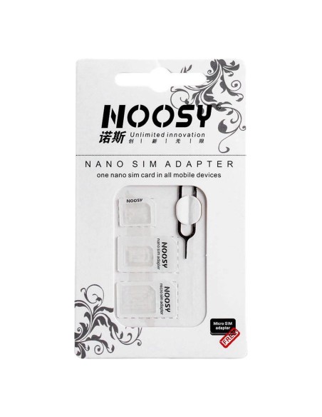 Noosy nano micro SIM kortelių adapterių rinkinys + baltas raktas
 
Noosy nano micro SIM kortelių adapterių rinkinys + baltas raktas