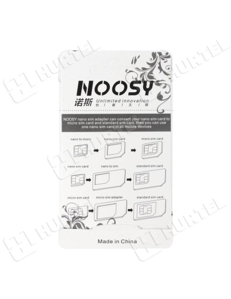 Noosy nano micro SIM kortelių adapterių rinkinys + baltas raktas
 
Noosy nano micro SIM kortelių adapterių rinkinys + baltas raktas