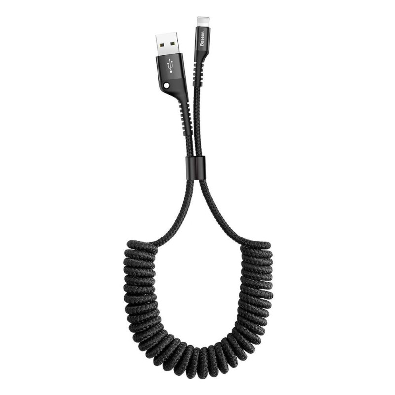 
Spring USB - Lightning Fish Eye laidas iPhone, 1 m, juodas
