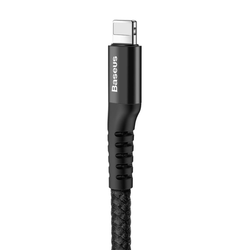 Spring USB - Lightning Fish Eye laidas iPhone, 1 m, juodas