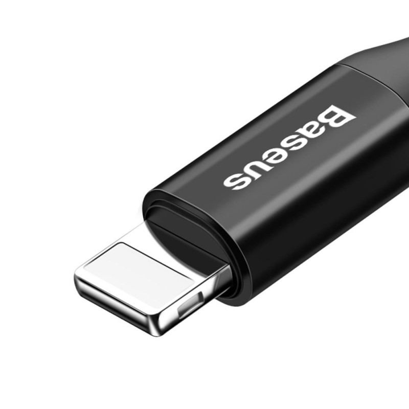 Spring USB - Lightning Fish Eye laidas iPhone, 1 m, juodas