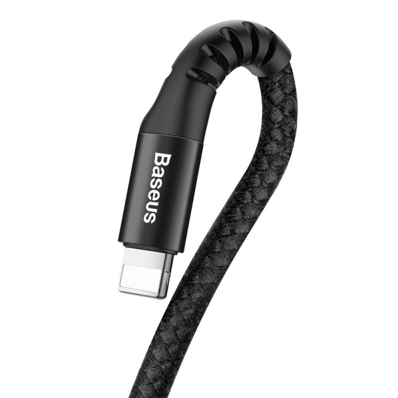 Spring USB - Lightning Fish Eye laidas iPhone, 1 m, juodas