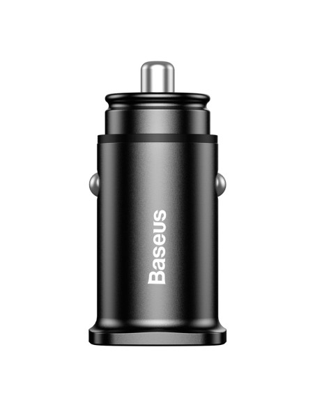 
Išmanusis automobilinis įkroviklis Square 2x USB QC3.0 Quick Charge 3.0 SCP AFC 30W juodas
