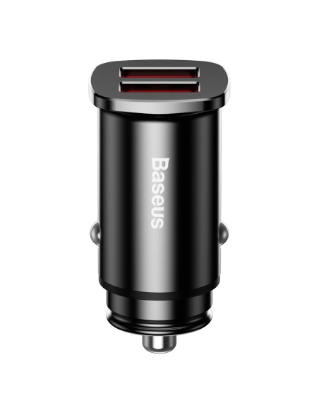 
Išmanusis automobilinis įkroviklis Square 2x USB QC3.0 Quick Charge 3.0 SCP AFC 30W juodas
