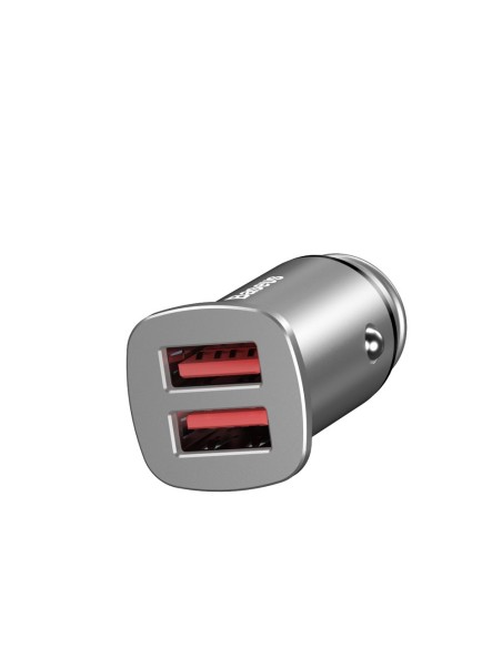 
Išmanusis automobilinis įkroviklis Square 2x USB QC3.0 Quick Charge 3.0 SCP AFC 30W juodas
