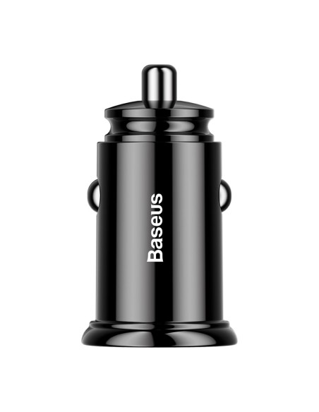 
Išmanusis automobilinis įkroviklis Circular 2x USB QC3.0 Quick Charge 3.0 SCP AFC 30W juodas
