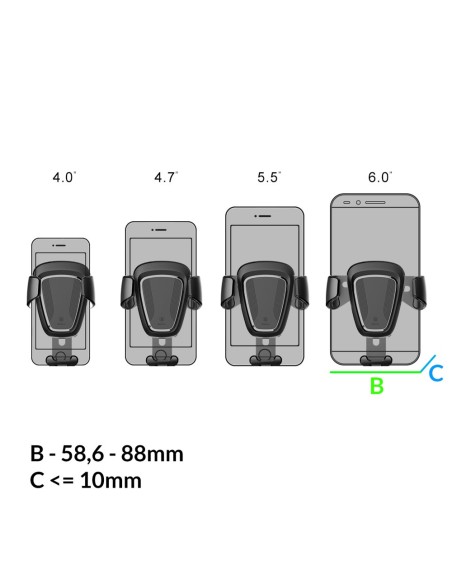 Gravity automobilio laikiklis, juodas, 4-6 colių orlaidėms
 
Gravity automobilio laikiklis, juodas, 4-6 colių orlaidėms