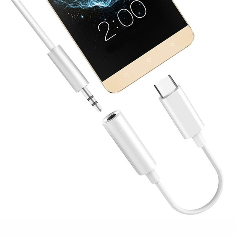 USB-C iki 3.5 mini lizdo garso lizdo adapteris, juodas