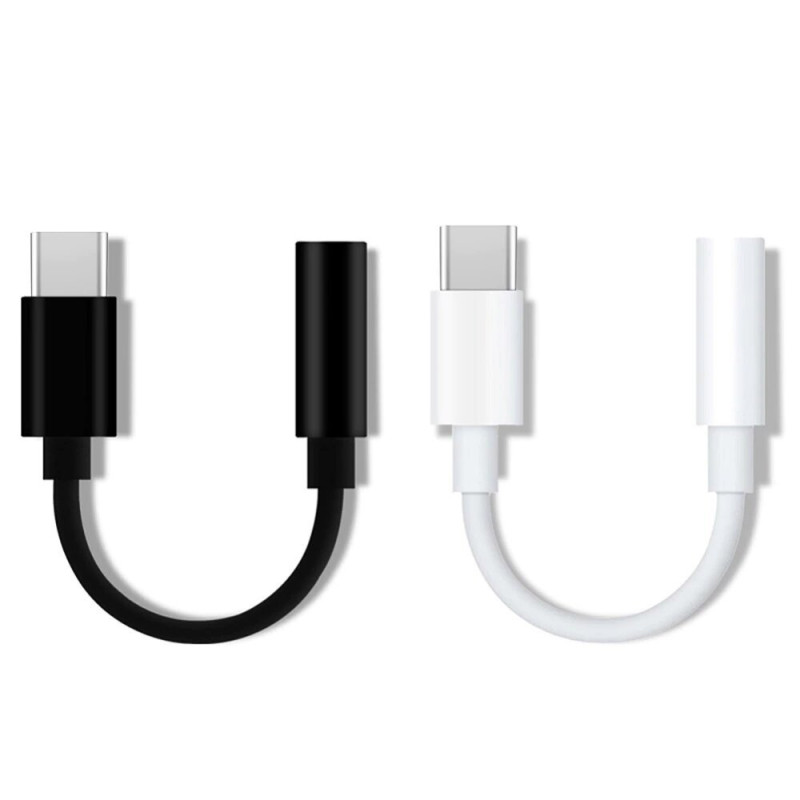 USB-C iki 3.5 mini lizdo garso lizdo adapteris, juodas