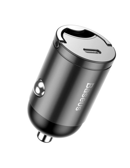 
Tiny Star PPS USB-C 30W Quick Charge PD mini išmanusis automobilinis įkroviklis, pilka
