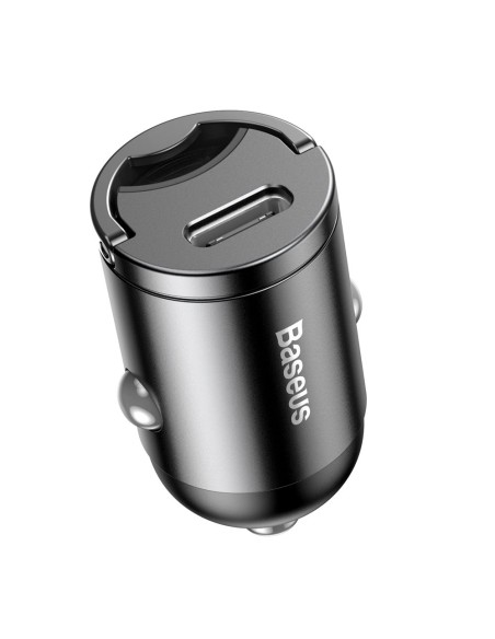 
Tiny Star PPS USB-C 30W Quick Charge PD mini išmanusis automobilinis įkroviklis, pilka
