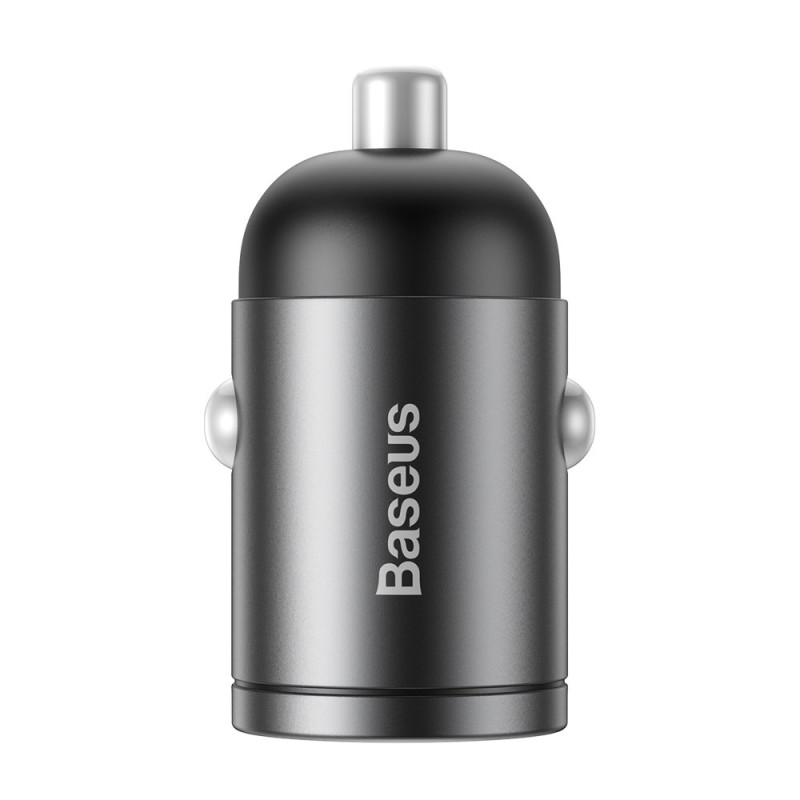 Tiny Star PPS USB-C 30W Quick Charge PD mini išmanusis automobilinis įkroviklis, pilka