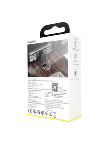 
Tiny Star PPS USB-C 30W Quick Charge PD mini išmanusis automobilinis įkroviklis, pilka
